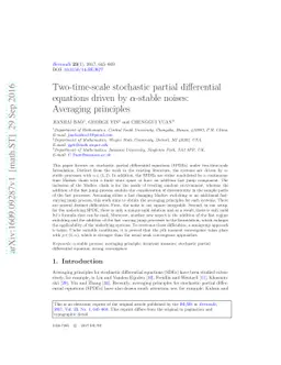 Two-time-scale stochastic partial differential equations driven by
  $α$-stable noises: Averaging principles