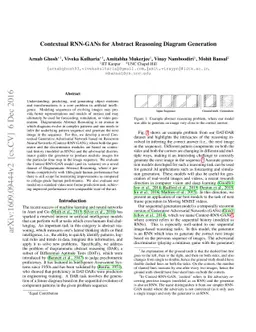 Contextual RNN-GANs for Abstract Reasoning Diagram Generation
