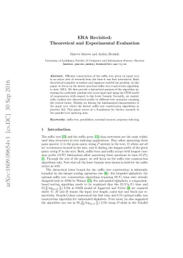 ERA Revisited: Theoretical and Experimental Evaluation