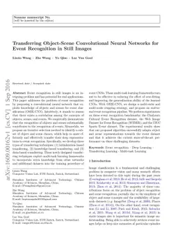 Transferring Object-Scene Convolutional Neural Networks for Event
  Recognition in Still Images