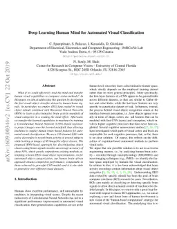 Deep Learning Human Mind for Automated Visual Classification