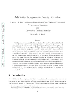 Adaptation in log-concave density estimation