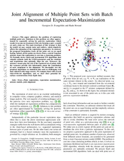 Joint Alignment of Multiple Point Sets with Batch and Incremental
  Expectation-Maximization