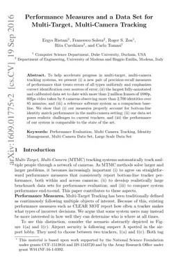 Performance Measures and a Data Set for Multi-Target, Multi-Camera
  Tracking