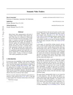 Semantic Video Trailers