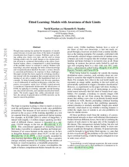 Fitted Learning: Models with Awareness of their Limits
