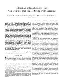 Extraction of Skin Lesions from Non-Dermoscopic Images Using Deep
  Learning