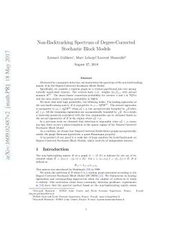 Non-Backtracking Spectrum of Degree-Corrected Stochastic Block Models