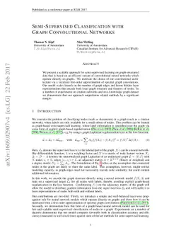 Semi-Supervised Classification with Graph Convolutional Networks