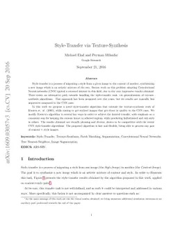 Style-Transfer via Texture-Synthesis