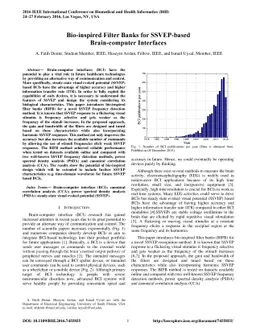 Bio-Inspired Filter Banks for SSVEP-based Brain-Computer Interfaces