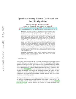 Quasi-stationary Monte Carlo and the ScaLE Algorithm