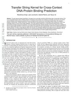 Transfer String Kernel for Cross-Context DNA-Protein Binding Prediction