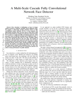 A Multi-Scale Cascade Fully Convolutional Network Face Detector