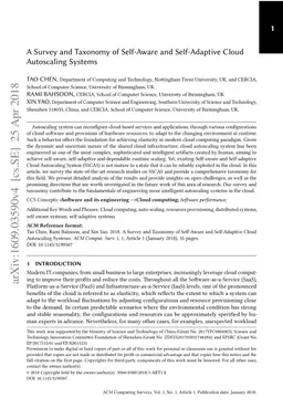 A Survey and Taxonomy of Self-Aware and Self-Adaptive Cloud Autoscaling
  Systems