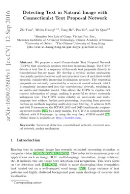 Detecting Text in Natural Image with Connectionist Text Proposal Network