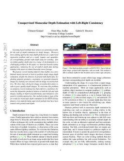 Unsupervised Monocular Depth Estimation with Left-Right Consistency
