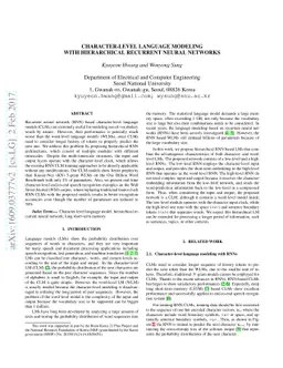 Character-Level Language Modeling with Hierarchical Recurrent Neural
  Networks