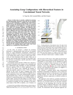 Associating Grasp Configurations with Hierarchical Features in
  Convolutional Neural Networks