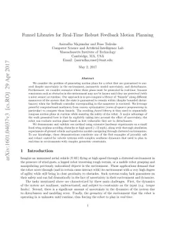 Funnel Libraries for Real-Time Robust Feedback Motion Planning