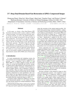 $\mathbf{D^3}$: Deep Dual-Domain Based Fast Restoration of
  JPEG-Compressed Images