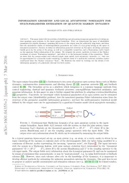 Information geometry and local asymptotic normality for multi-parameter
  estimation of quantum Markov dynamics