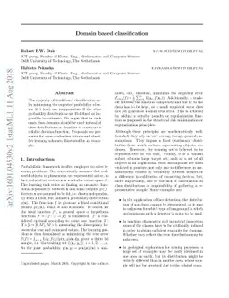 Domain based classification