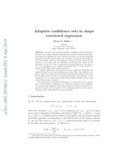 Adaptive confidence sets in shape restricted regression