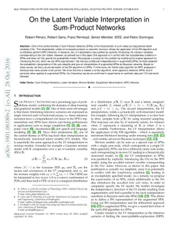 On the Latent Variable Interpretation in Sum-Product Networks