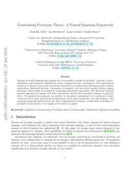Generalizing Prototype Theory: A Formal Quantum Framework