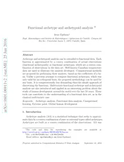 Functional archetype and archetypoid analysis