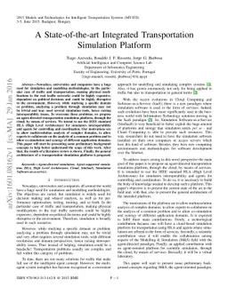 A State-of-the-art Integrated Transportation Simulation Platform