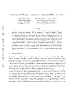 Selecting Near-Optimal Learners via Incremental Data Allocation