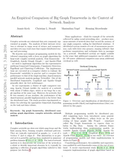 An Empirical Comparison of Big Graph Frameworks in the Context of
  Network Analysis