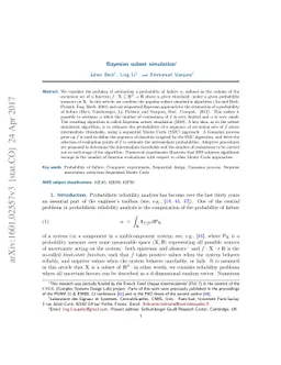 Bayesian subset simulation