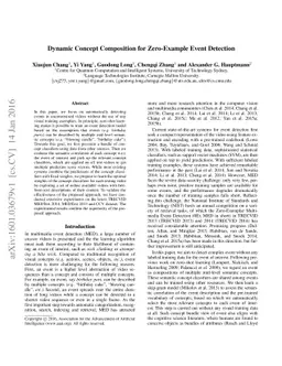 Dynamic Concept Composition for Zero-Example Event Detection