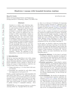 Dual-tree $k$-means with bounded iteration runtime