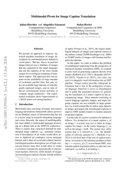 Multimodal Pivots for Image Caption Translation