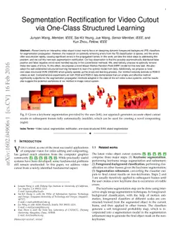 Segmentation Rectification for Video Cutout via One-Class Structured
  Learning
