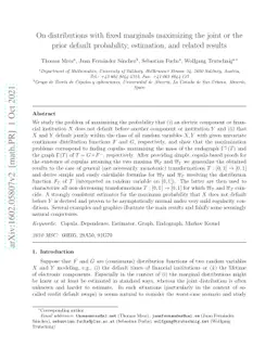 On distributions with fixed marginals maximizing the joint or the prior
  default probability, estimation, and related results