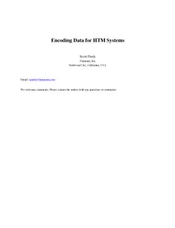 Encoding Data for HTM Systems