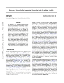 Inference Networks for Sequential Monte Carlo in Graphical Models