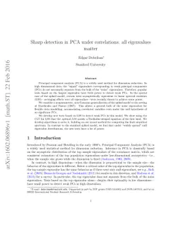 Sharp detection in PCA under correlations: all eigenvalues matter