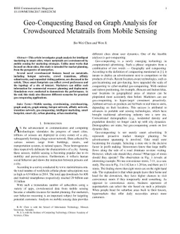 Geo-Conquesting Based on Graph Analysis for Crowdsourced Metatrails from
  Mobile Sensing