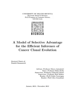 A Model of Selective Advantage for the Efficient Inference of Cancer
  Clonal Evolution