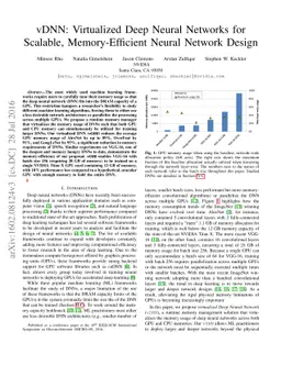 vDNN: Virtualized Deep Neural Networks for Scalable, Memory-Efficient
  Neural Network Design
