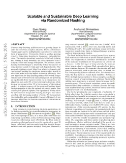 Scalable and Sustainable Deep Learning via Randomized Hashing