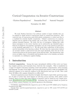 Cortical Computation via Iterative Constructions