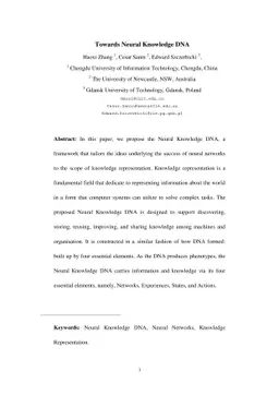 Towards Neural Knowledge DNA