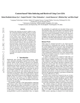 Content-based Video Indexing and Retrieval Using Corr-LDA